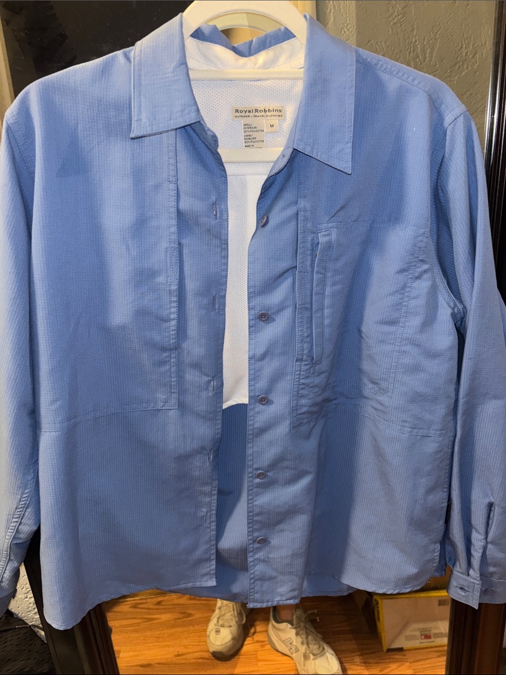 Royal Robbins Light Blue Travel Shirt Jacket